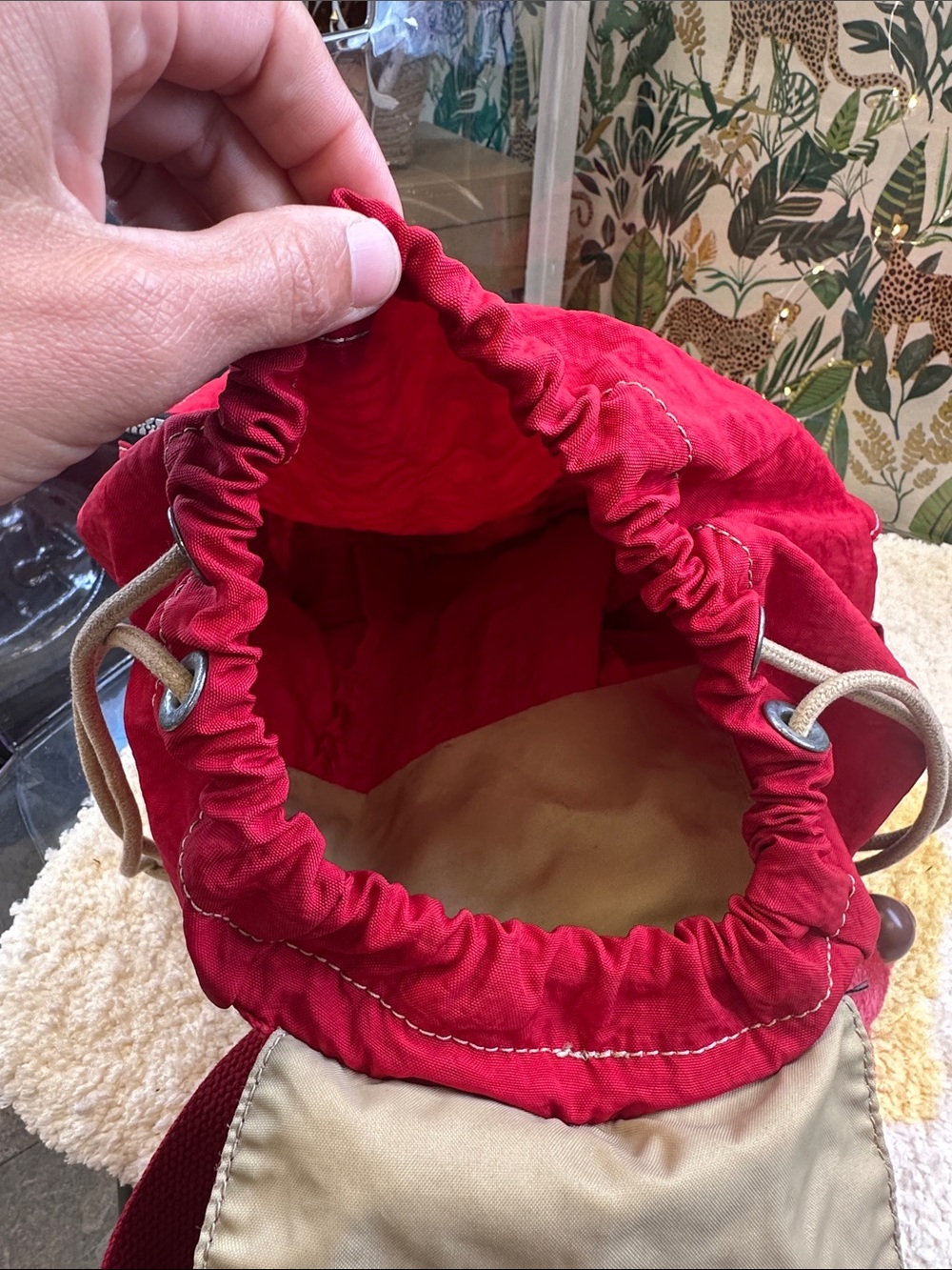 Kipling medium red backpack - Picture 7 of 7